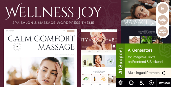 Wellness Joy - Spa Salon & Massage WordPress Theme