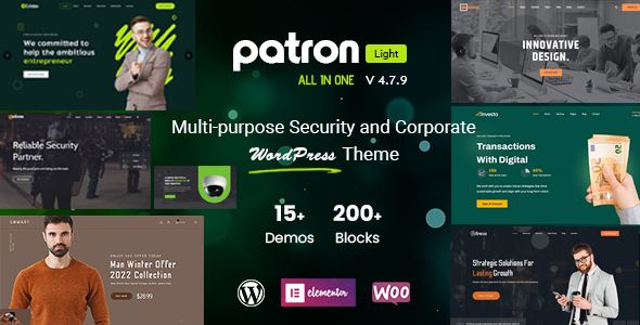 Patron - Security Company WordPress Theme