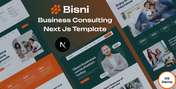 Bisni - Business Consulting React Next Js Template