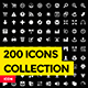 200 Vector Icons - GraphicRiver Item for Sale