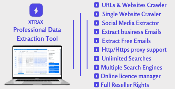 XTRAX – Professional Data Extraction Tool | Reseller Rights