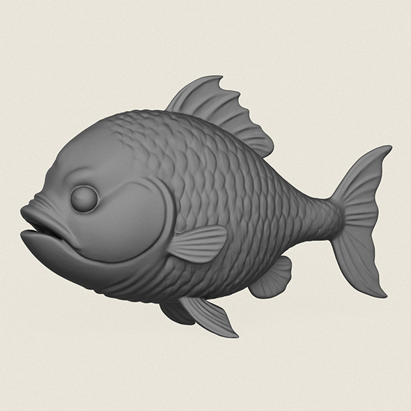 Fish 05 Print Ready 3D Model