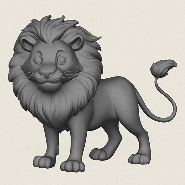 The Lion King Print Ready 3D Model