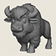 Cartoon Bison Print Ready 3D Model - 3DOcean Item for Sale