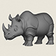 Rhino Print Ready 3D Model - 3DOcean Item for Sale