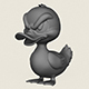 Cartoon Duck Print Ready 3D Model - 3DOcean Item for Sale
