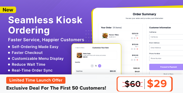 Kiosk Module for Tabletrack