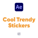 24 Cool Trendy Stickers After Effects - VideoHive Item for Sale