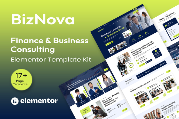 BizNova– Business Consulting Elementor Template Kit