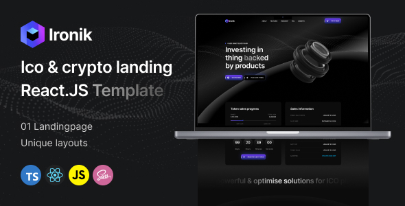 Ironik - ICO & Crypto Landing React Template