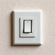 Plastic Light Switch Clicking On on the Wall 3