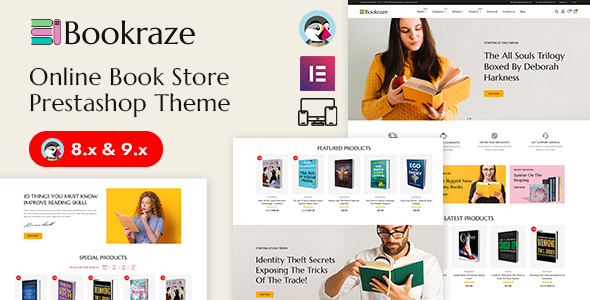 Bookraze - Books and Stationery Store Prestashop Responsive Theme