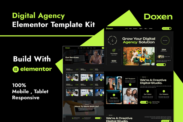 Doxen - Digital Agency Elementor Template Kit