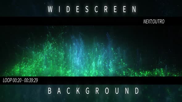 Christmas Green Particles Widescreen Background