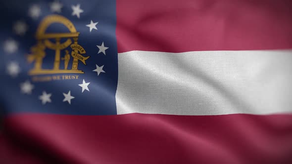 Georgia State Flag Front HD
