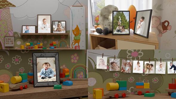 Children's room baby slideshow