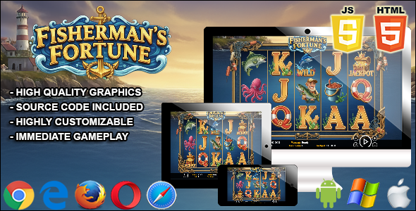 Fisherman's Fortune - HTML5 Slot Machine
