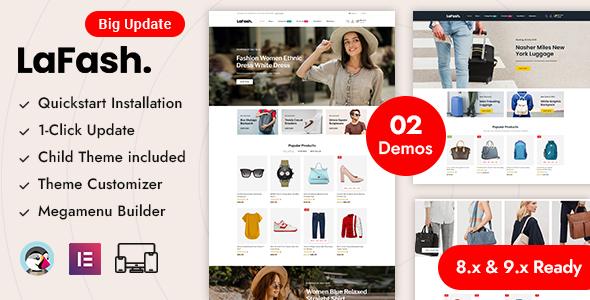 Lafash - Fashion & Bags Store Prestashop Responsive Theme