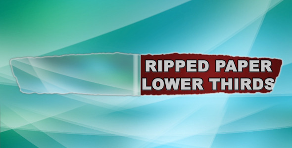 Ripped Paper Lower Thirds