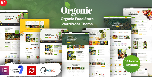 Orgonic - Organic Food WordPress Theme