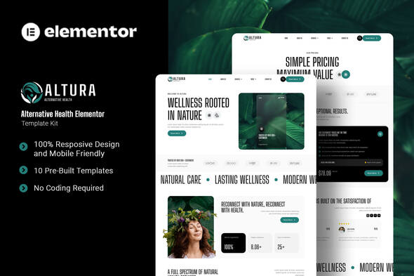 Altura - Alternative Health Elementor Template Kit
