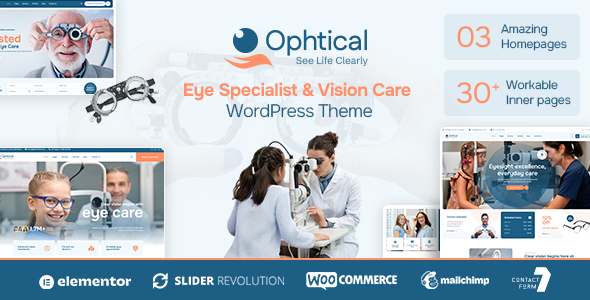 Ophtical - Eye Specialist & Vision Care WordPress Theme