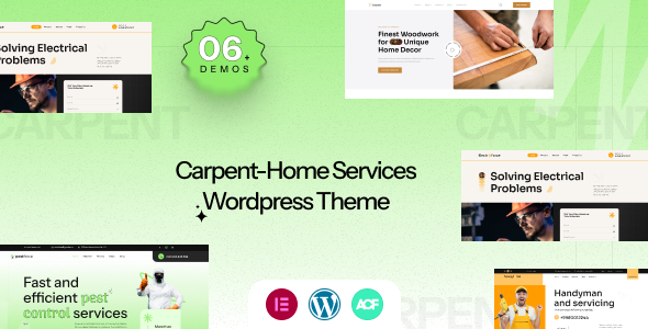 Carpent - WordPress Elementor Theme for Home Service Providers