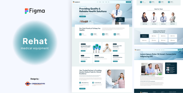 Rehat - Medical Equipment Figma Template