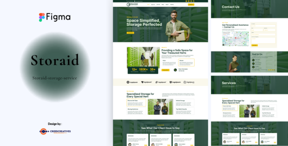 StorAid - Storage Service Figma Template
