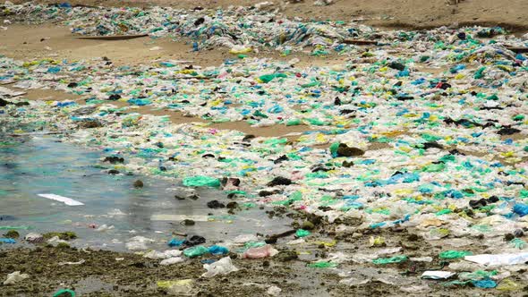 Plastic bottles in sea. Plastic bags. Garbage. Ecological catastrophe, save the planet.  Floating ru