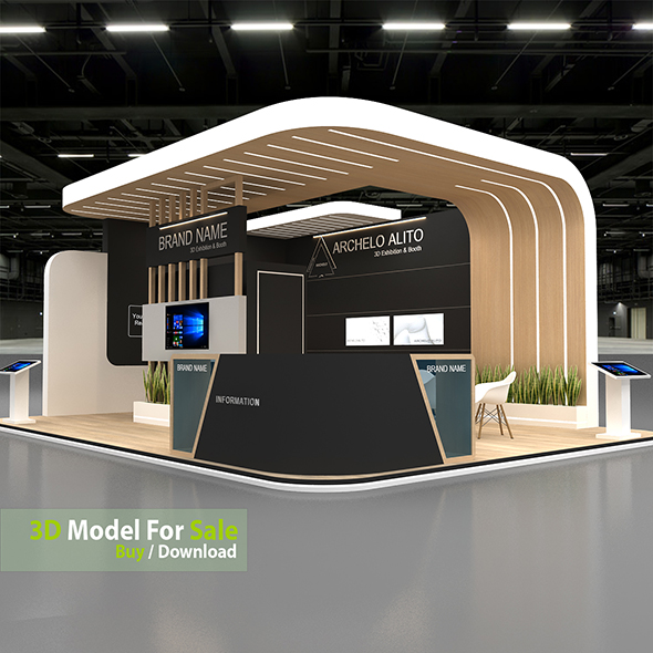 3d Model Minimal Exhibition