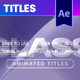 Glass Animated Titles - VideoHive Item for Sale