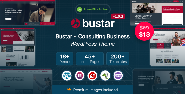 Bustar – Business Consulting WordPress Theme