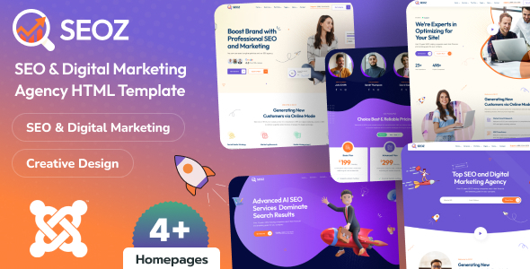 SEOZ - SEO & Digital Marketing Agency Joomla 6 Template