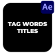 Tag Words Titles - VideoHive Item for Sale