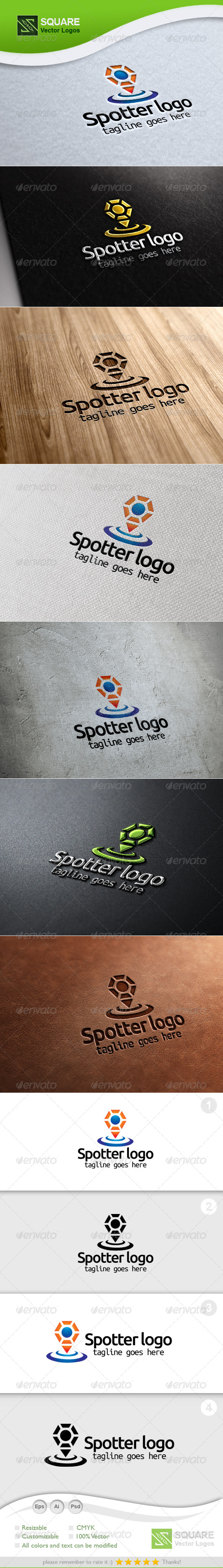 People, Locator Vector Logo Template