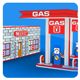 Gas Station - 3DOcean Item for Sale