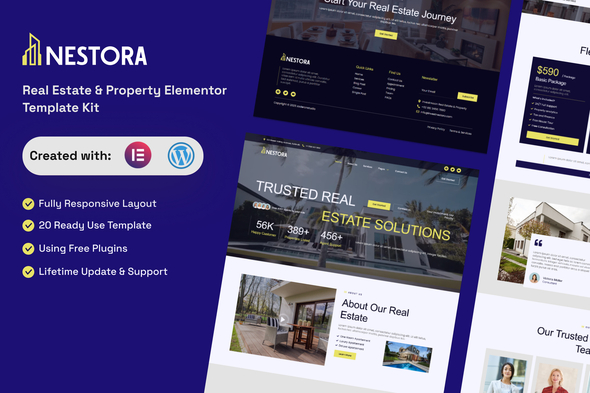 Nestora - Real Estate & Property Elementor Template Kit