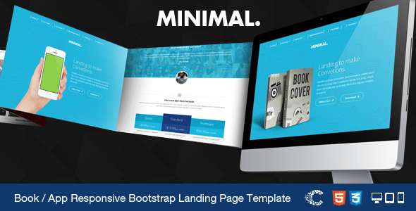 Minimal - Book / App Responsive Landing Page Templ