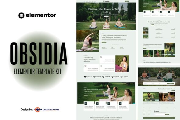 Obsidia - Alternative Health Elementor Template Kit