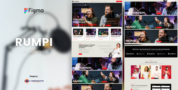 Rumpi - Podcaster Figma Template