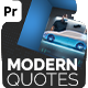 Modern Quotes for Premiere Pro - VideoHive Item for Sale