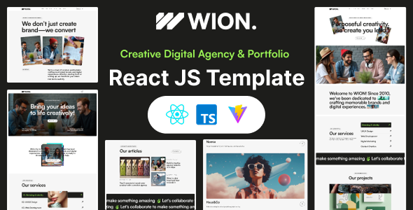 Wion - Creative Digital Agency React JS Tempalte