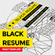 Black Elegant Resume Booklet - GraphicRiver Item for Sale