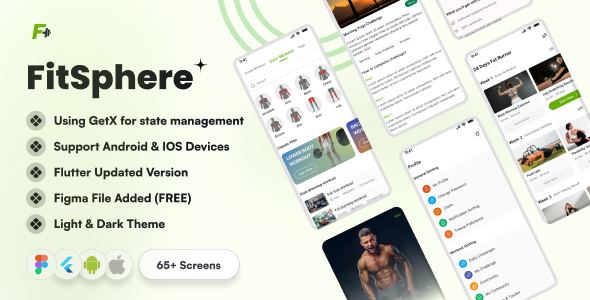 FitSphere – Fitness & Workout App UI Kit