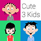 Cute 3 Kids - GraphicRiver Item for Sale