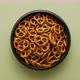 Top View of Bowl with Salty Pretzels - VideoHive Item for Sale
