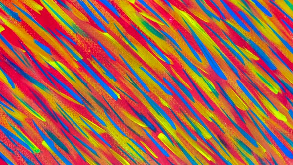 Bright Colorful Background of Bright Colorful Lines with Liquid Paints