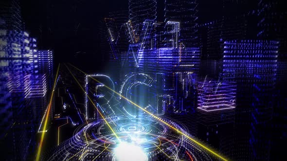 Running And Leaving Traces Dots Form Word Web Archive In Digital Space alt