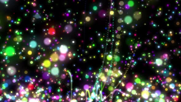 Colorful Particles Background